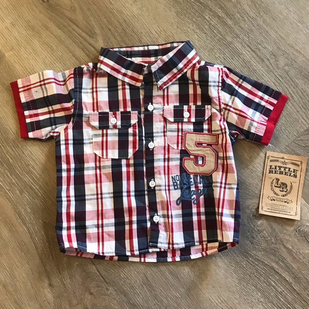 Boys Plaid Shirt (New)